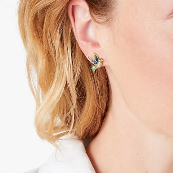 $58 Kate Spade Dazzling Daisy Hummingbird Stud Earrings - Picture 2 of 6